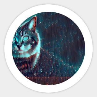 Fluffy mycat, revolution for cats Sticker